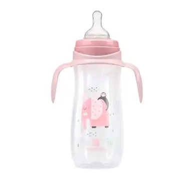 Kikkaboo PP feeding bottle 400ml Jingle Jungle Pink - ახალშობილის ბოთლი, 2 image