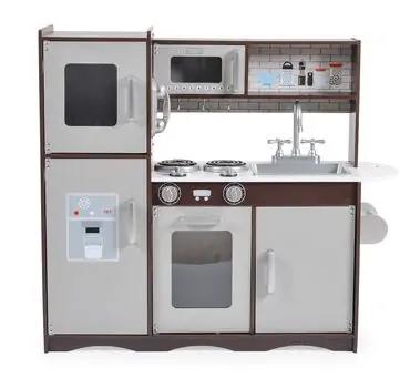 Moni Toys Wooden Kitchen Smart 7266 ხის სათამაშო სამზარეულო