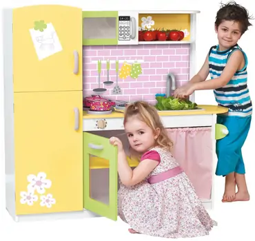 Toy Wooden Kitchen For Kids TX1059-1 საბავშვო ხის სამზარეულო, 5 image