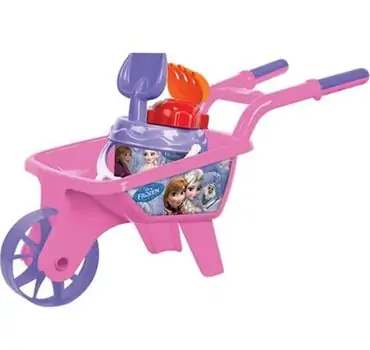 Dede Frozen Wheel Barrow Beach Set 03111 ქვიშაში სათამაშო ნაკრები