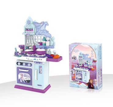 Frozen Pretend Play Kitchen Set - ფუნქციური სათამაშო სამზარეულო აქსესუარებით