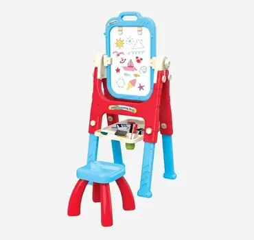 Double Sided Drawing And Learning Board - საბავშვო ორმხრივი სახატავი დაფა, 5 image