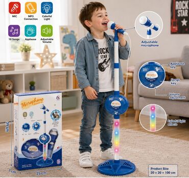Musical Microphone - სათამაშო მუსიკალური მიკროფონი