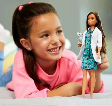 Barbie You Can Be Anything Animals Doctor Doll GJL63 ცხოველების ექიმი ბარბი, 6 image