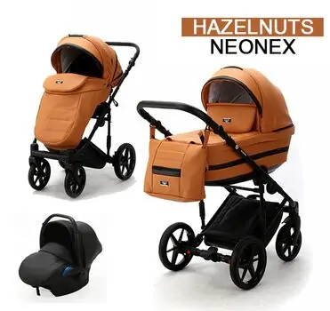 Adamex Rimini Hazelnuts 3in1 საბავშვო ეტლის კომპლექტი