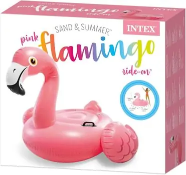 Intex 57558NP  Inflatable Flamingo - გასაბერი ვარდისფერი ფლამინგო, 3 image