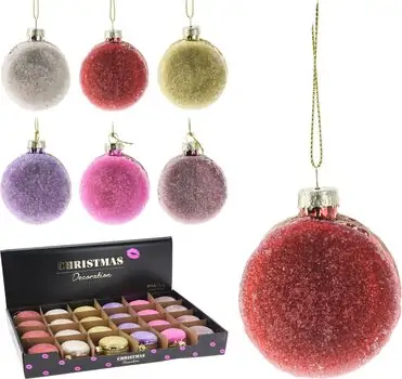 Christmas Decoration Set Macaron 24pcs ნაძვის ხის სათამაშოები