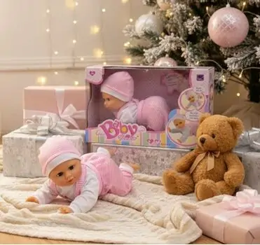 Newborn Electronic Crawling Baby Doll - საბავშვო სათამაშო  ხოხვის ფუნქციით