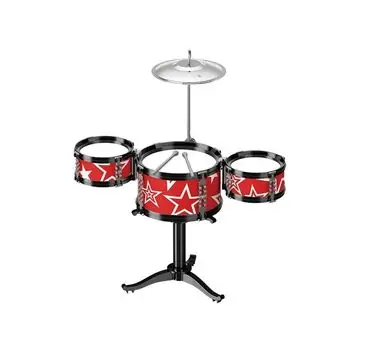 Small Jazz Drum Musical Dram Set -  სათამაშო მუსიკალური ინსტრუმენტების ნაკრები