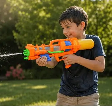 Water Shoot Gun Pump Action 51 cm Orange - სათამაშო წყლის თოფი