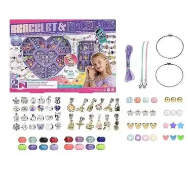 Necklace And Bracelet Making Set -  საბავშვო ყელსაბამისა და სამაჯურის დამზადების კომპლექტი, 2 image