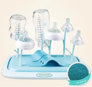 Cangaroo-ს საბავშვო ბოთლების საშრობი BOTTLE DRYING RACK CORAL blue, 2 image