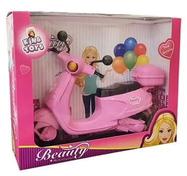 Beauty Motorcycle King Toys-ის თოჯინის სათამაშო  მოპედი, 5 image