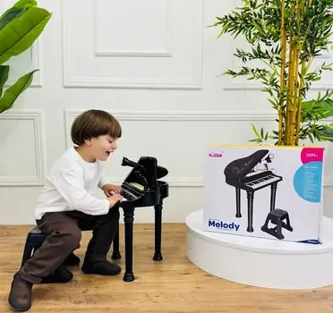 Beautiful Melody Little Musician Piano Black  - სათამაშო პიანინო