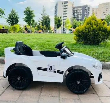 Mercedes Benz Sport Car White - ელექტრო მანქანა, 4 image