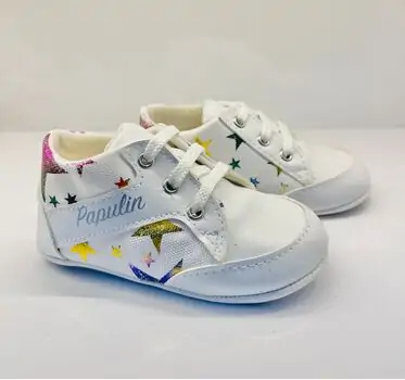 Papulin Baby Shoes 0-12 Months 2138 ჩვილის ფეხსაცმელი WHITE