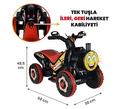 UJ Toys Buddy Black - საბავშვო კვადროციკლი, 2 image