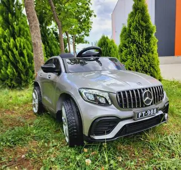 Mercedes New MLS Grey - ელექტრო მანქანა კაუჩუკის საბურავებით და ტყავის სავარძლით