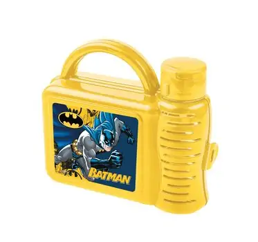 Tuffex Batman Lunch Box Set With Water Bottle  - საბავშვო ლანჩ-ბოქსი, წყლის ბოთლით