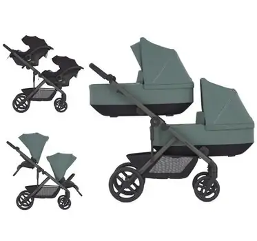 Anex Modu Double  6x1 Greeny - საბავშვო ტყუპების ეტლის კომპლექტი