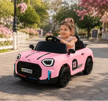 Mini Cooper Car Pink - ელექტრო მანქანა