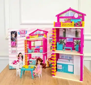 Dede LOLA'S HOUSE 3 FLOORS სათამაშო თოჯინის სახლი 03662, 4 image