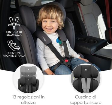 KikkaBoo 76-150 cm i-Pass i-Sizde Black - მანქანის სავარძელი (ქარსითი), 6 image