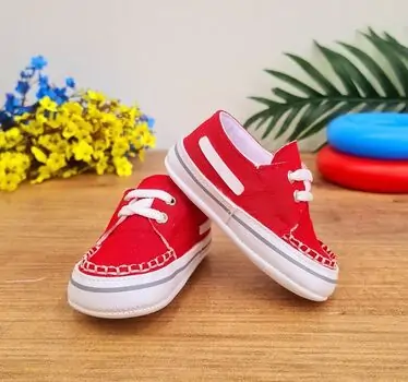 Baby Pattini Vintage Red საბავშვო ფეხსაცმელი