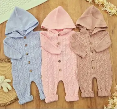 Cute Knitted Romper - საბავშვო ნაქსოვი რომპერი, 2 image