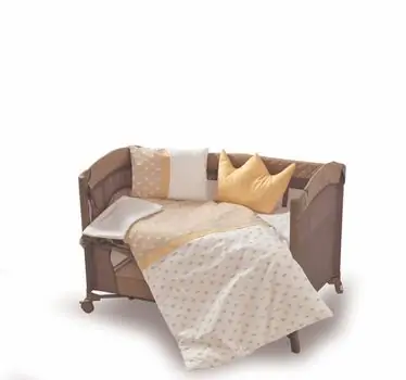 Park Bed Sleeping Set Brown ახალშობილის საწოლის თეთრეული