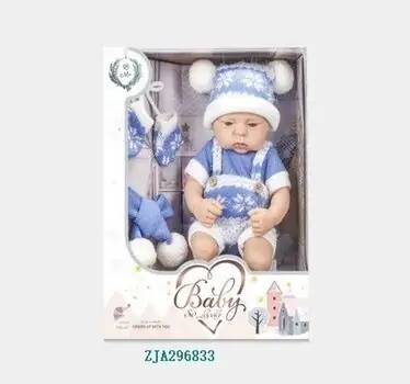 Newborn Baby Doll With Scarf & Gloves - სათამაშო ახალშობილი თოჯინა აქსესუარები