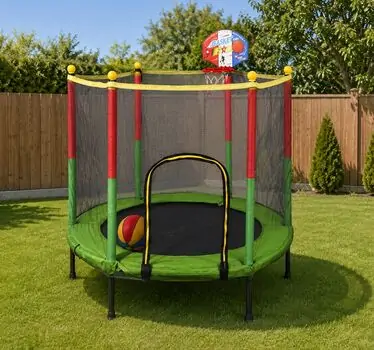 Metal & Plastic Trampoline 140cm 5FT - ბატუტი
