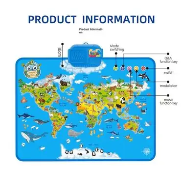Animal World Play Mat - სათამაშო განსავითარებელი ხალიჩა, 5 image