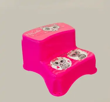 Tuffex Two Step Stool  საბავშვო საფეხური აბაზანისთვის Pink