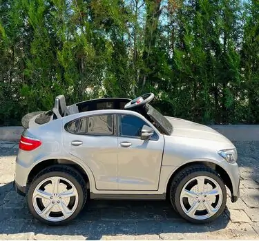 Mercedes Benz Painted Silver - ელექტრო მანქანა კაუჩუკის საბურავებით, 5 image
