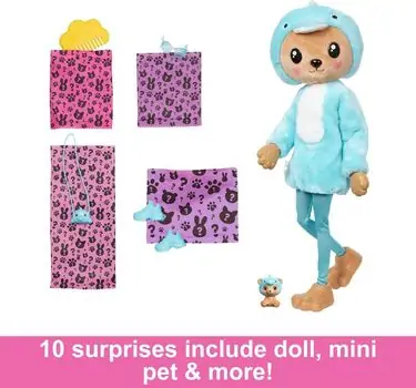 Barbie Cutie Reveal Dolls Cute Costume Series თოჯინა ფერის ტრანსფორმაციით, 3 image