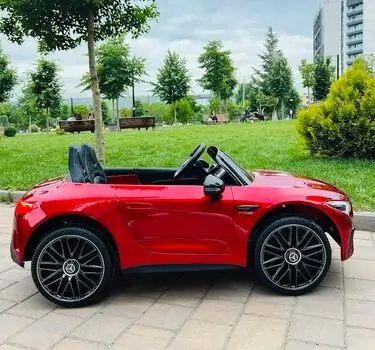 Moni Bo Car Mercedes DK-SL63 Red ელექტრო მანქანა კაუჩუკის საბურავებით და ტყავის სავარძლით, 4 image