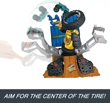 Hot Wheels Monster Trucks Arena Smashers MEGA-Wrex vs Crushzilla Takedown Playset - საბავშვო სათამაშო ტრასა, 3 image