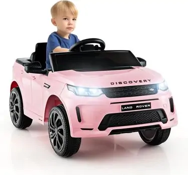 Land Rover Electric Car Pink- ელექტრო მანქანა კაუჩუკის საბურავებით, 3 image