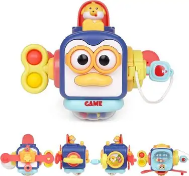 Baby Yard Penguin Image Activity Busy Cube - განსავითარებელი სათამაშო კუბი, 10 image