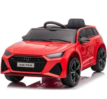 Audi Q8 Car Red - ელექტრო მანქანა კაუჩუკის საბურავებით