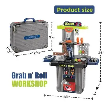 Cool Tool Set And Accessories - საბავშვო ხელსაწყოების ნაკრები, 10 image