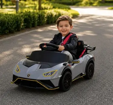 Lamborghini Licensed Car Grey - ელექტრო მანქანა, 6 image