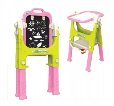 Double Sided Drawing Pink Board  - საბავშვო ორმხრივი სახატავი დაფა, 4 image
