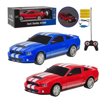 Remote Control Car Red Ford Mustang GT500 - დისტანციურად მართვადი მუსტანგის სათამაშო მანქანა, 3 image