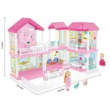 Luxury Villa Pretty Doll house თოჯინის სასახლე