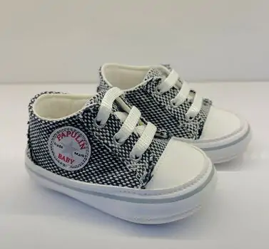 Papulin Baby Shoes 0-12 Months 4276 ჩვილის ფეხსაცმელი BLACK