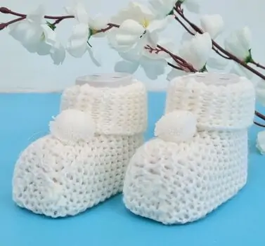 Baby Knitted Socks 5050 BEBICCINO საბავშვო წინდები White, 2 image