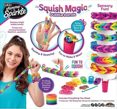 Cra-Z-Art Squish Magic Bubble Bands დასაწნავი რეზინები, 9 image
