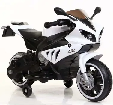 RR Sports Ride On Bike White - ელექტრო მოტოციკლი